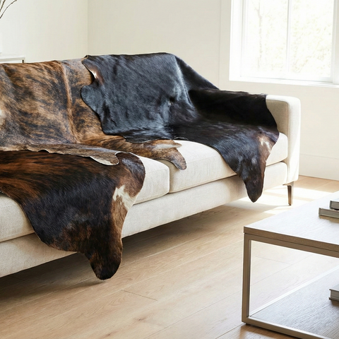 Schwarz-Braune Kuhfelle