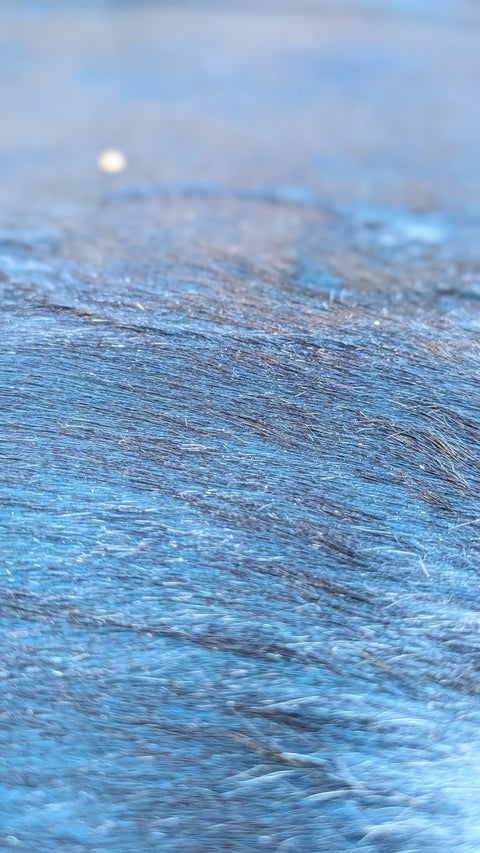 Kuhfell blau